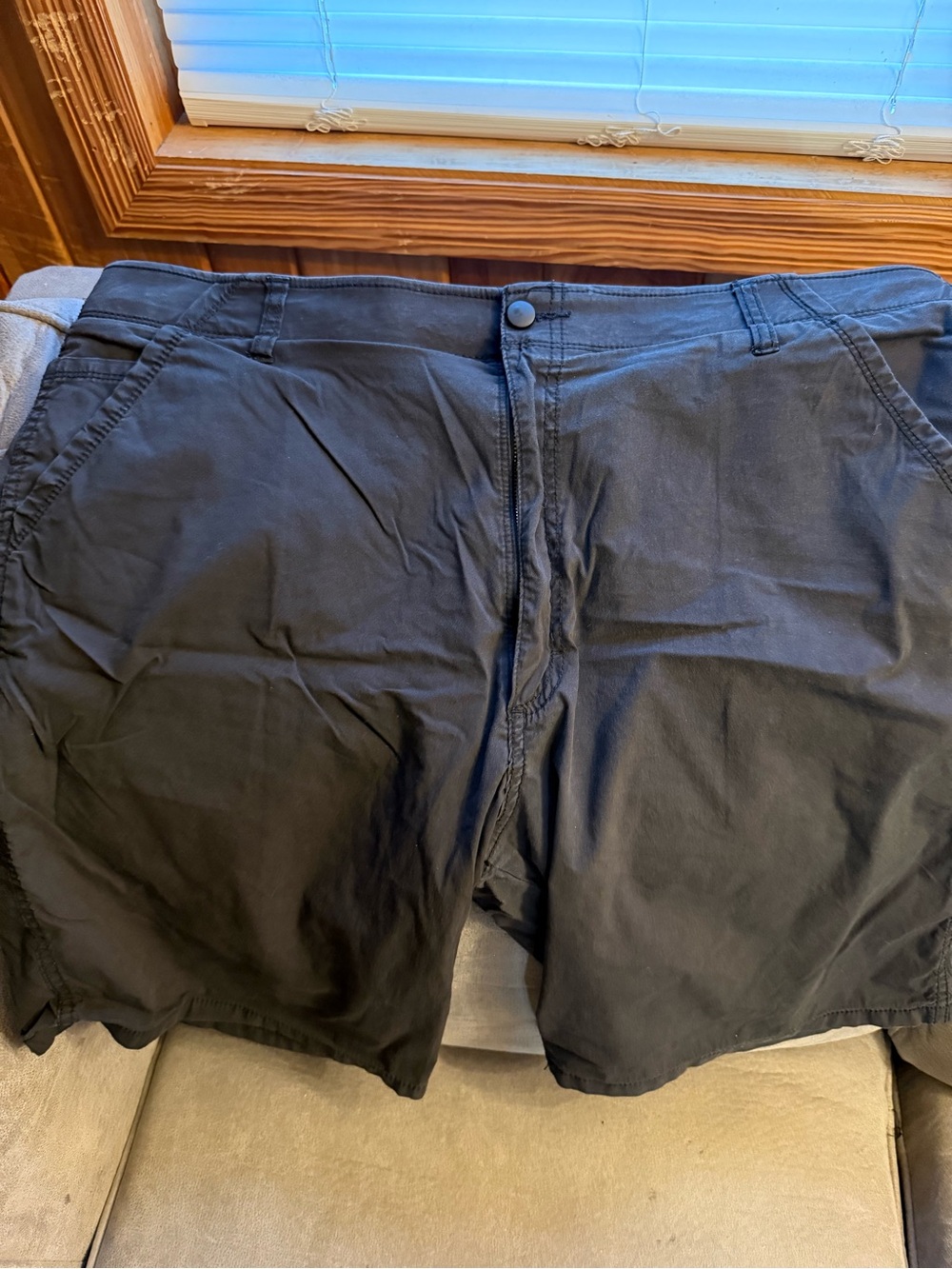 Wrangler Black Flat Front Men's Shorts